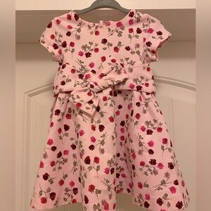 Kate Spade Pink Floral Short Sleeve Tea Dress. Sz 18m